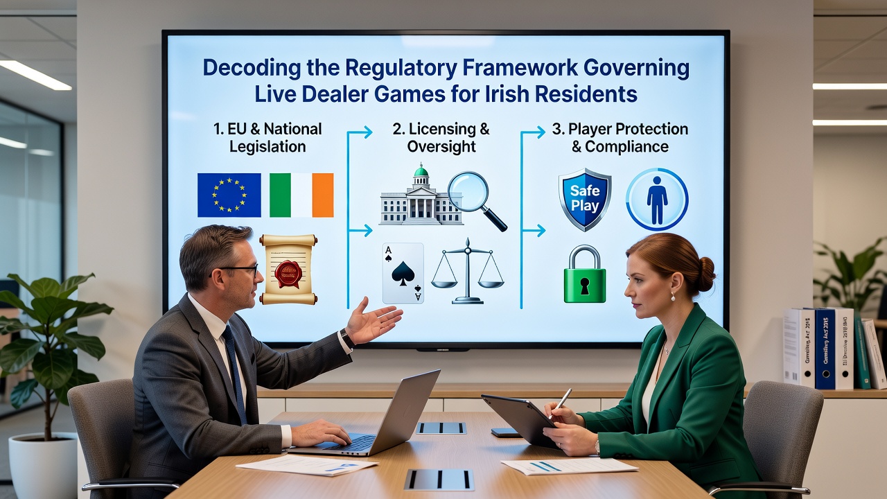 Regulatory timeline chart showing key dates and compliance milestones for live dealer games in Ireland